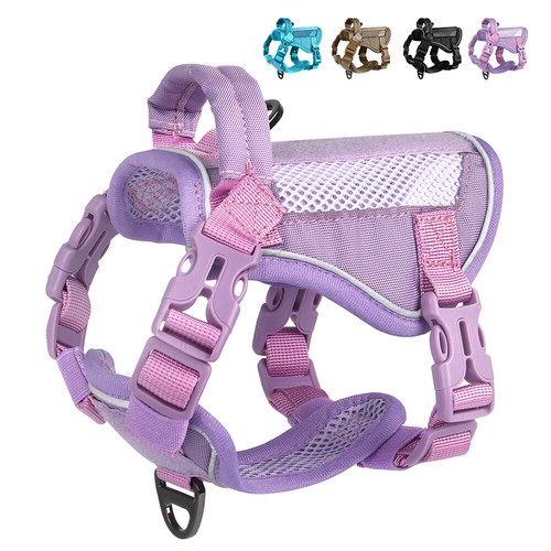 Reflective mesh dog harness - reflective,