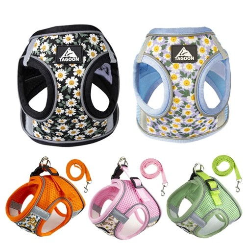 Floral pet harness - floral,