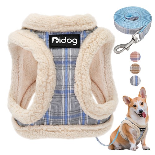 Warm fleece dog - warm, harness