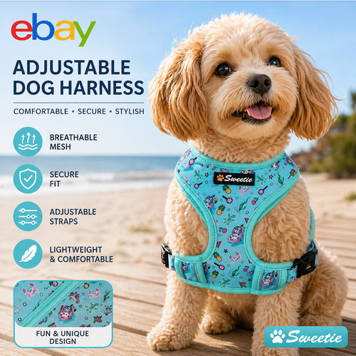 Dog harness adjustable soft - dog,