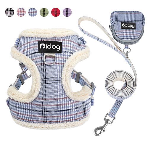 Fleece dog harness and leash - dog,